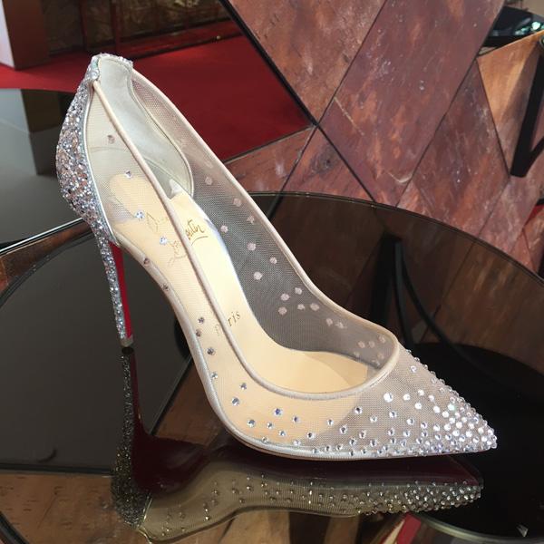 18SS新作☆クリスチャンルブタン コピー CHRISTIAN LOUBOUTIN☆Follies Strass 100 クリスタル☆パンプス 1180011SV57